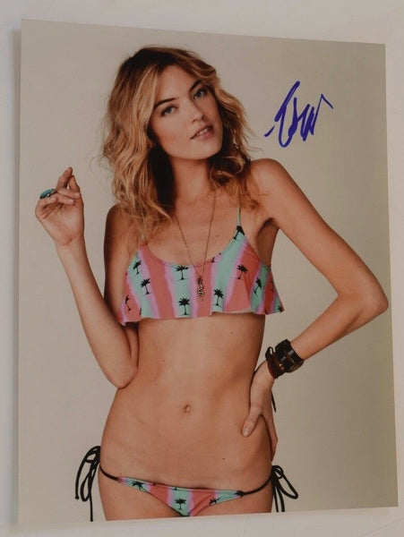 Martha Hunt Signed Autographed 11x14 Photo Hot Sexy Victoria Secret Model COA VD