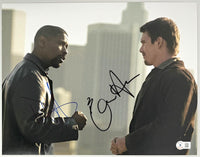 Denzel Washington Ethan Hawke Signed Training Day 11x14 Photo Autograph BAS COA