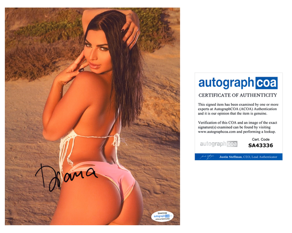 Diana Sparks Signed Autographed 8x10 Photo Sexy Model ACOA COA
