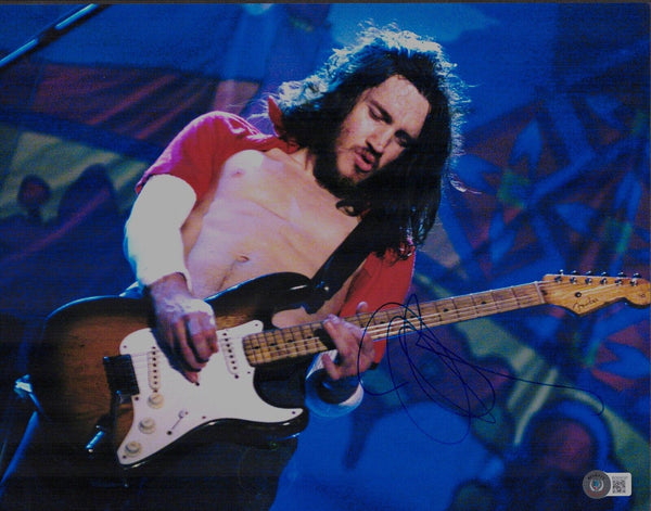 John Frusciante Signed Autographed 11x14 Photo Red Hot Chili Peppers Beckett COA