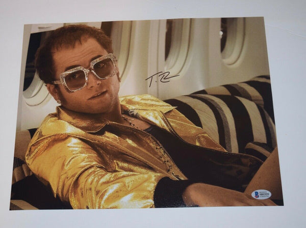 Taron Egerton Signed Autographed 11x14 Photo ROCKETMAN Elton John Beckett COA