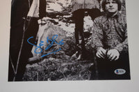 Ginger Baker Signed Autograph 11x14 Photo Cream Blind Faith Drummer Beckett COA