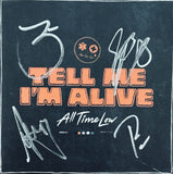 All Time Low Signed Framed Tell Me I'm Alive CD Cover Display Band Autograph COA