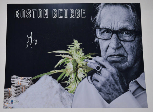 Boston George Jung Signed Autograph 11x14 Photo Blow Movie Smuggler Beckett COA