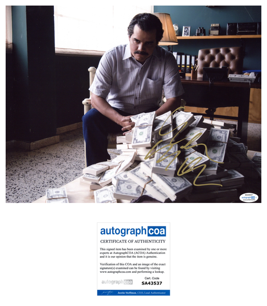 Wagner Moura Signed Autographed 11x14 Photo Narcos Pablo Escobar ACOA COA