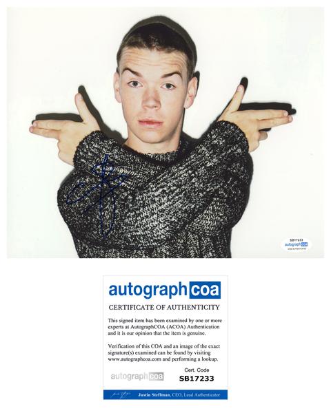 Will Poulter Signed Autograph 8x10 Photo Guardians of the Galaxy Vol 3 ACOA COA