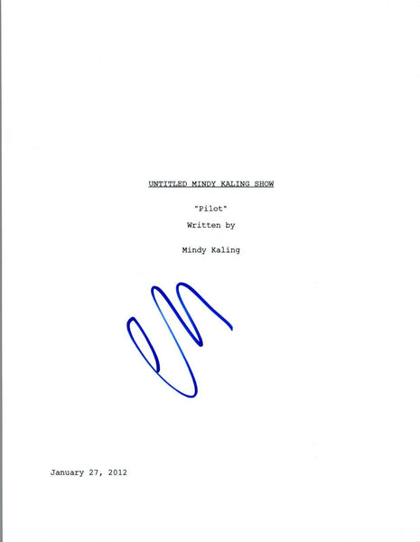 Ike Barinholtz Signed Autographed THE MINDY PROJECT Pilot Episode Script COA VD