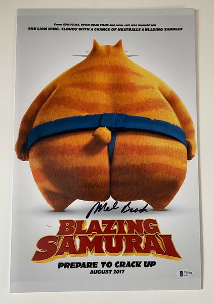 Mel Brooks Signed Autograph 11x17 Photo Movie Poster BLAZING SAMURAI Beckett COA