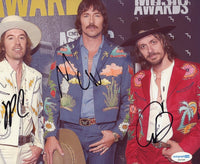 Midland Signed Autograph 8x10 Photo Country Music Band Mark Wystrach x3 ACOA COA