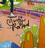 Justin Roiland Signed Rick and Morty Poster 12x18 Photo Autograph Beckett COA