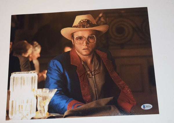 Taron Egerton Signed Autographed 11x14 Photo ROCKETMAN Elton John Beckett COA