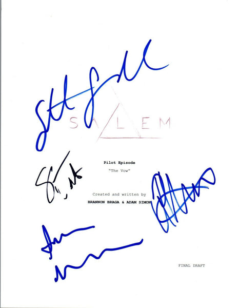 SALEM Cast Signed Autographed Pilot Script Janet Montgomery Shane West +2 COA VD