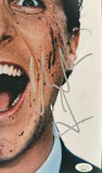 Christian Bale Signed American Psycho Movie Poster 12x18 Photo Autograph JSA
