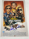 Quentin Tarantino Signed Once Upon A Time In Hollywood Movie Poster Beckett COA