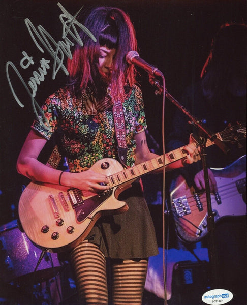 Jessica Hernandez & the Deltas Signed Autograph 8x10 Photo Band Singer ACOA COA