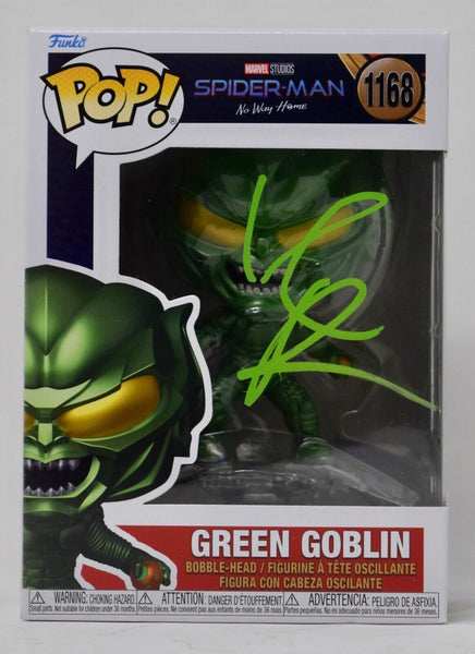 Willem Dafoe Signed Funko Pop Green Goblin Spider-Man Autograph 1168 Beckett COA