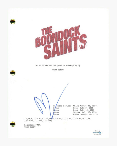 Norman Reedus Signed Autographed THE BOONDOCK SAINTS Movie Script ACOA COA
