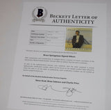 Bruce Springsteen Signed Autograph & Sketch TUNNEL OF LOVE Record Album BAS COA
