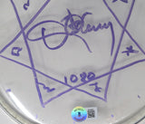 Danny Carey Tool Signed Stage Used 8" Drumhead Heptagram Autograph Beckett COA