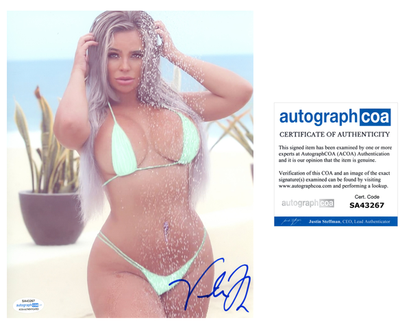 Victoria Rose Signed Autographed 8x10 Photo Sexy Model ACOA COA
