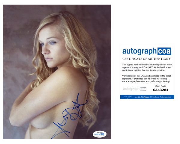 Ashley Bissell Signed Autographed 8x10 Photo Sexy Model ACOA COA