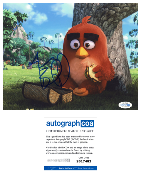 Jason Sudeikis Signed Autographed 8x10 Photo Angry Birds ACOA COA