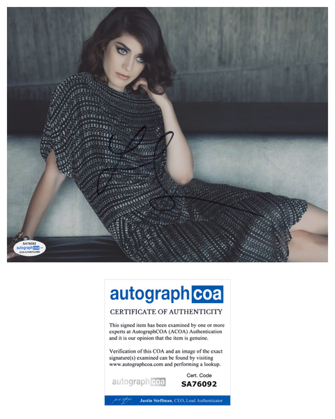Lizzy Caplan Signed Autographed 8x10 Photo Mean Girls Actress ACOA COA