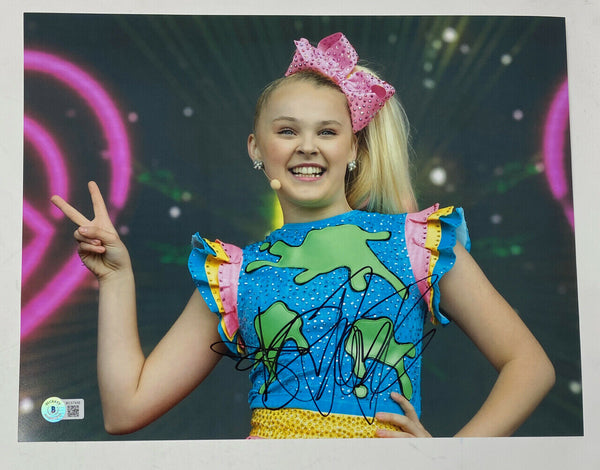Jojo Siwa Signed Autographed 11x14 Photo Dance Moms Actress Singer Beckett COA
