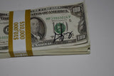 George Jung Signed Autographed 10K Prop Money Brick Blow Drug Smuggler Proof COA