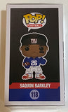 Saquon Barkley Signed Autograph Funko Pop Figure NY New York Giants Beckett COA