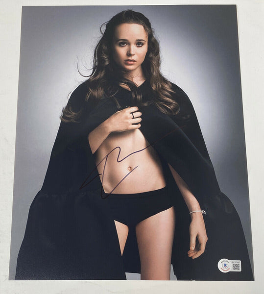 Elliot Page Ellen Signed 11x14 Photo Inception The Umbrella Academy Beckett COA