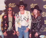 Midland Signed Autograph 8x10 Photo Country Music Band Mark Wystrach x3 ACOA COA