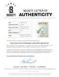 Daniel Radcliffe Rupert Grint Signed Harry Potter Philosopher's Stone Script BAS