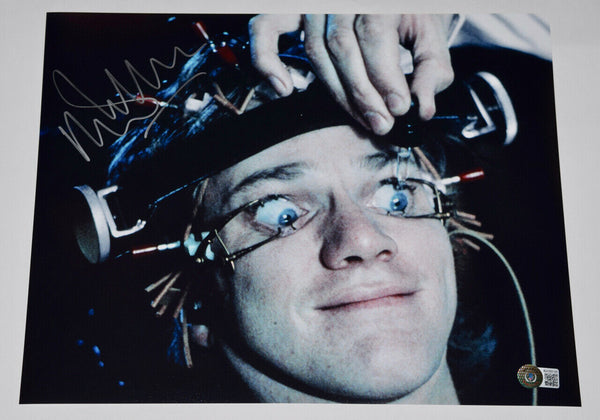 Malcolm McDowell Signed Autograph 11x14 Photo A Clockwork Orange Beckett BAS COA