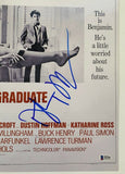 Dustin Hoffman Signed Autograph 11x17 Movie Poster THE GRADUATE Beckett BAS COA