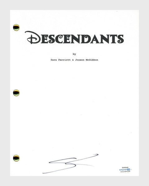 Sofia Carson Signed Autographed Descendants Movie Script Screenplay ACOA COA