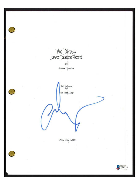 Adam Sandler Signed Autographed BIG DADDY Movie Script BAS Beckett COA