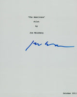 Joe Weisberg Signed Autographed THE AMERICANS Pilot Episode Script COA VD