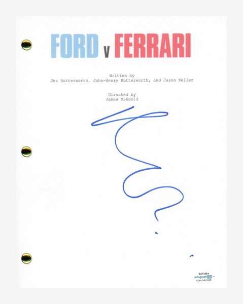 Matt Damon Signed Autographed Ford V Ferrari Movie Script Screenplay ACOA COA