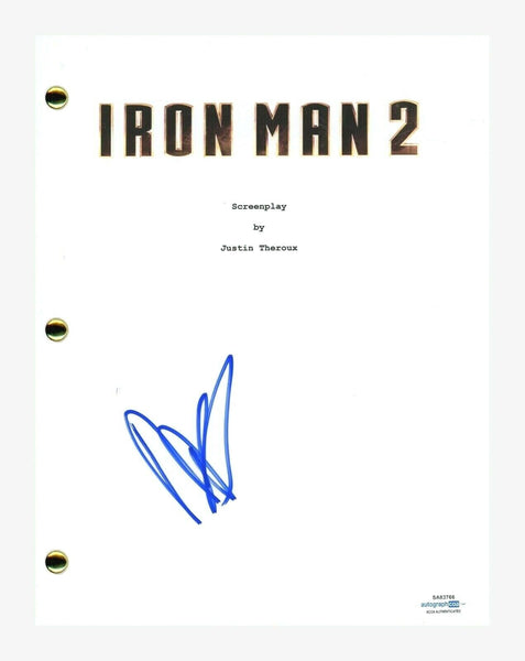 Mickey Rourke Signed Autographed Iron Man 2 Movie Script Transcript ACOA COA