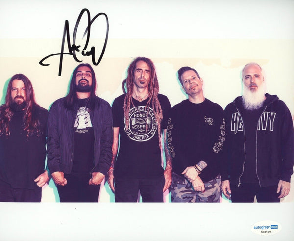 Art Cruz Signed Autograph 8x10 Photo Lamb of God Metal Drummer Prong ACOA COA