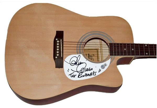 Cherie Currie The Runaways Signed Autographed Acoustic Guitar Beckett COA