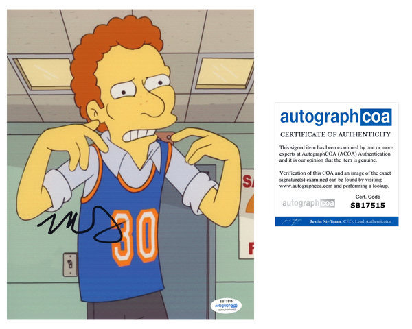 Michael Rapaport Signed Autographed 8x10 Photo The Simpsons ACOA COA