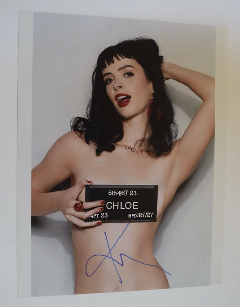 Krysten Ritter Signed Autographed 10x13 Photo Jessica Jones Topless Sexy Pose VD