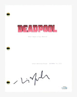 Tim Miller Signed Autographed DEADPOOL Movie Script Screenplay Director ACOA COA