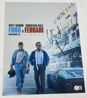 Christian Bale Signed Autographed 11x14 Photo Ford v Ferrari Beckett BAS COA