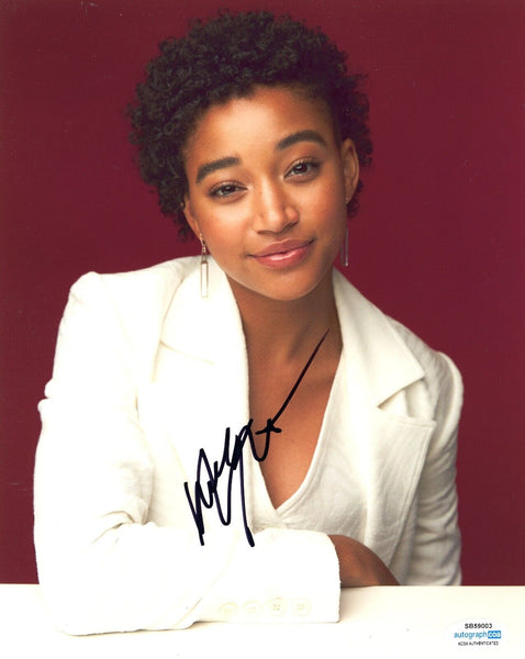 Amandla Stenberg Signed Autograph 8x10 Photo The Acolyte Star Wars ACOA COA