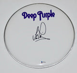 Ian Paice Signed Autographed 12" Drumhead DEEP PURPLE Beckett BAS COA
