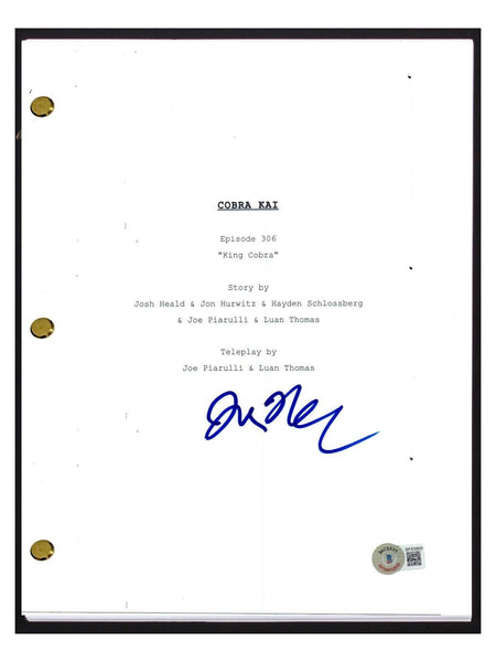Jon Hurwitz Signed Autographed Cobra Kai Episode Script Show Creator Beckett COA