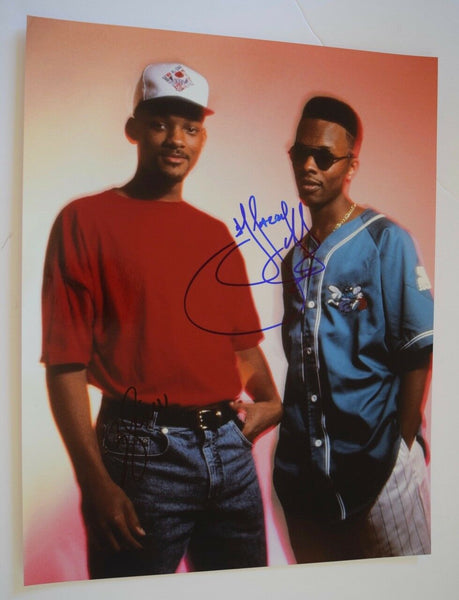 DJ Jazzy Jeff & Will Smith Signed Autograph 11x14 Photo THE FRESH PRINCE COA VD